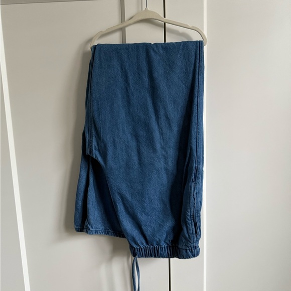 Denim Drawstring Pants - Picture 4 of 5